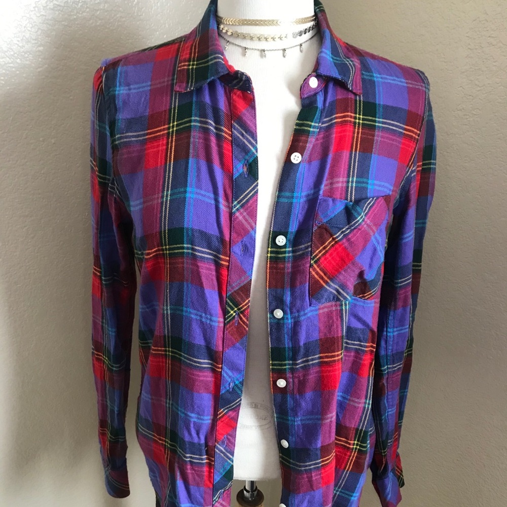 Gap | Holiday Plaid Flannel Button Down, XS